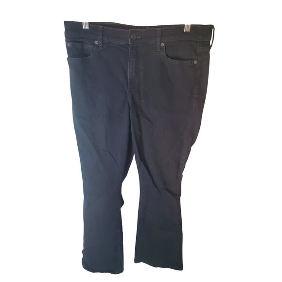 Gap Mid Rise Baby Boot Black Jeans, 32R - Picture 1 of 6